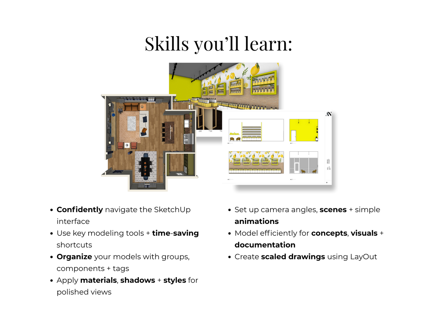 Sketchup for Interior Designers Course