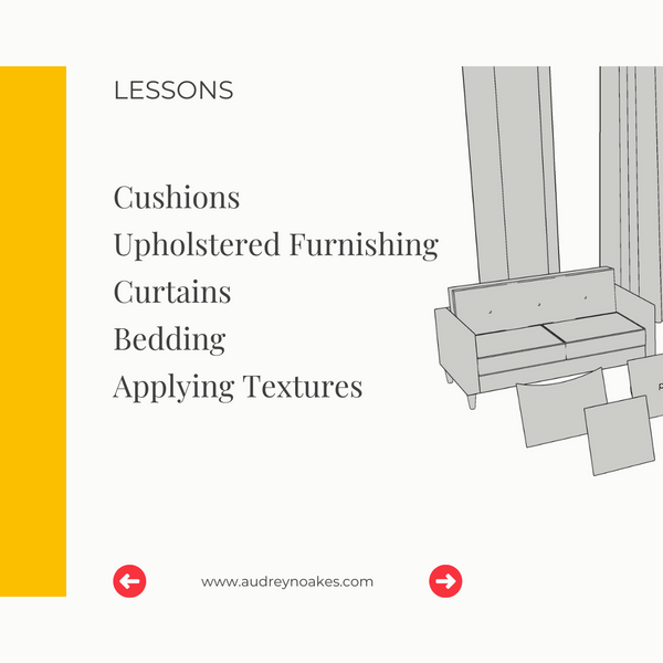 Easy Modelling Soft Furnishings in Sketchup Mini Course