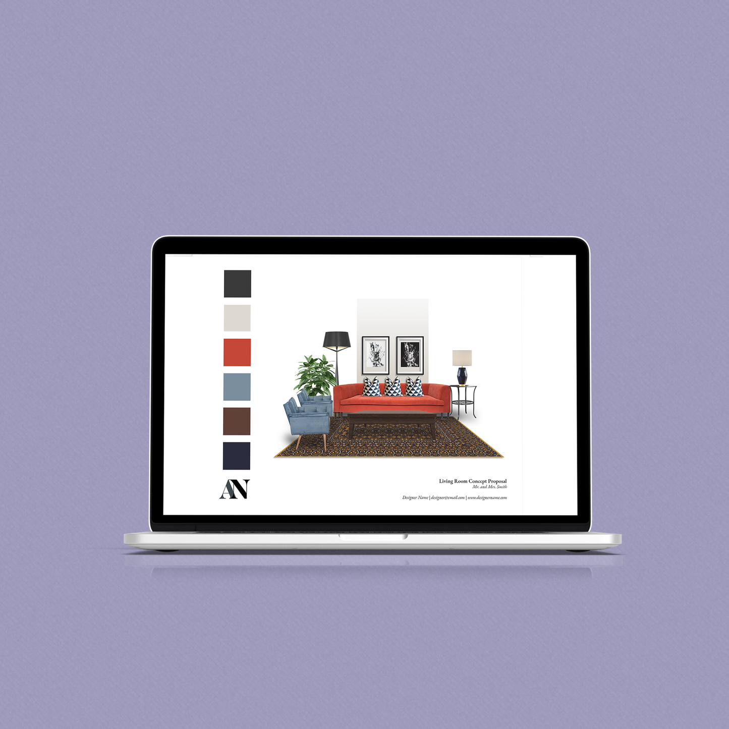 Interior Design Furniture Board Templates