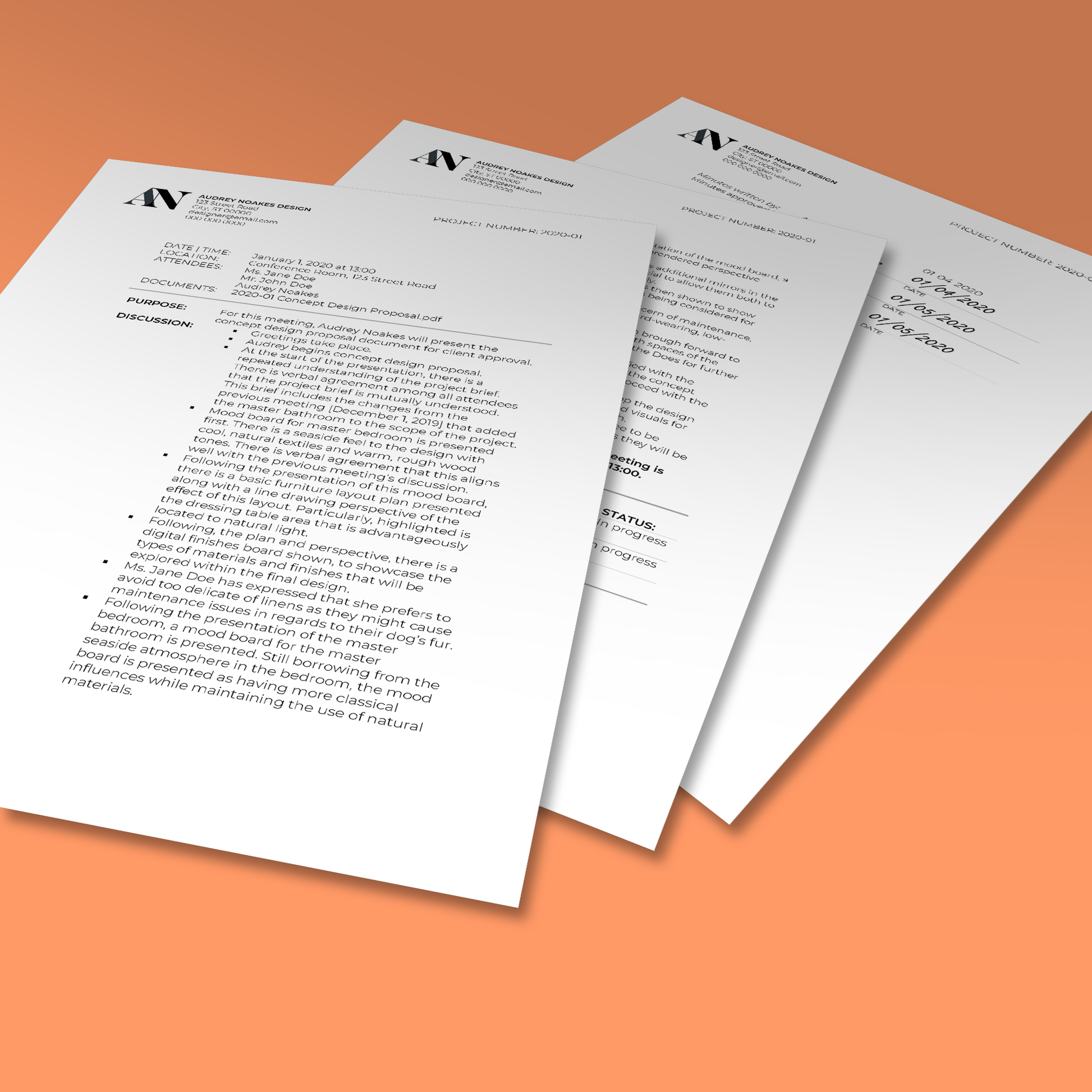 Meeting Minutes Templates Kit - [product_description] - Audrey Noakes Shop