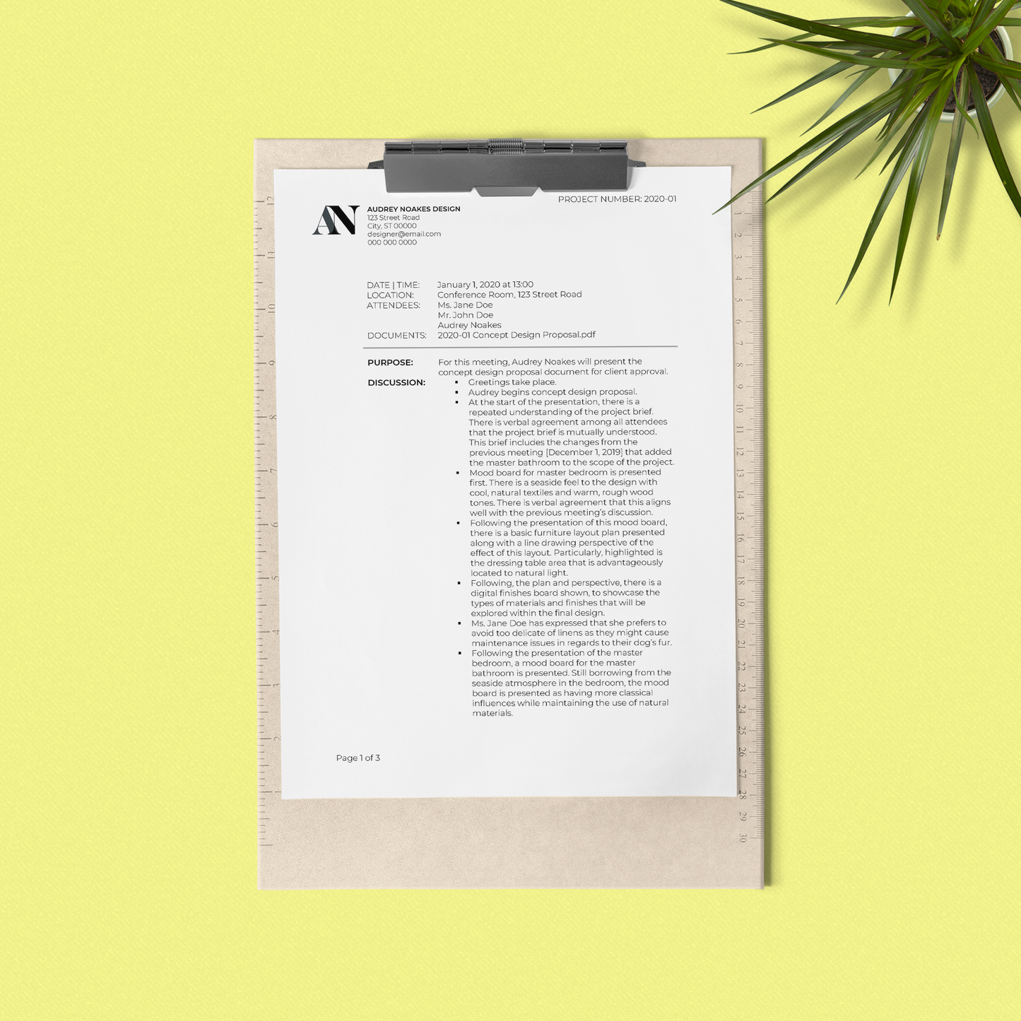 Meeting Minutes Templates Kit - [product_description] - Audrey Noakes Shop